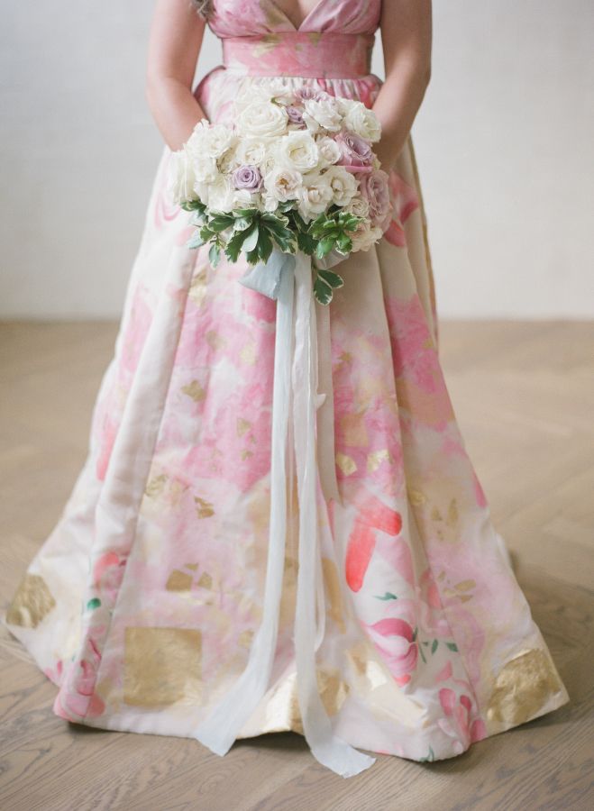 659x900 Wedding Dresses Amp Gowns 2017 2018hand Painted Pink Watercolor