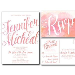300x300 20 Watercolor Wedding Invitations Southbound Bride