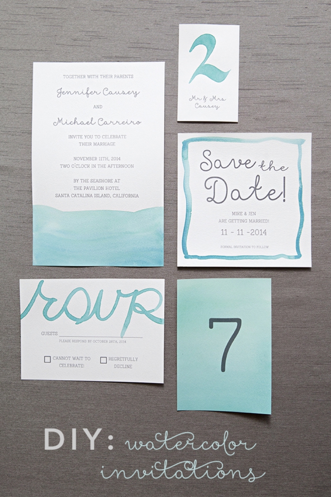 660x990 Learn Exactly How To Diy Watercolor Wedding Invitations!