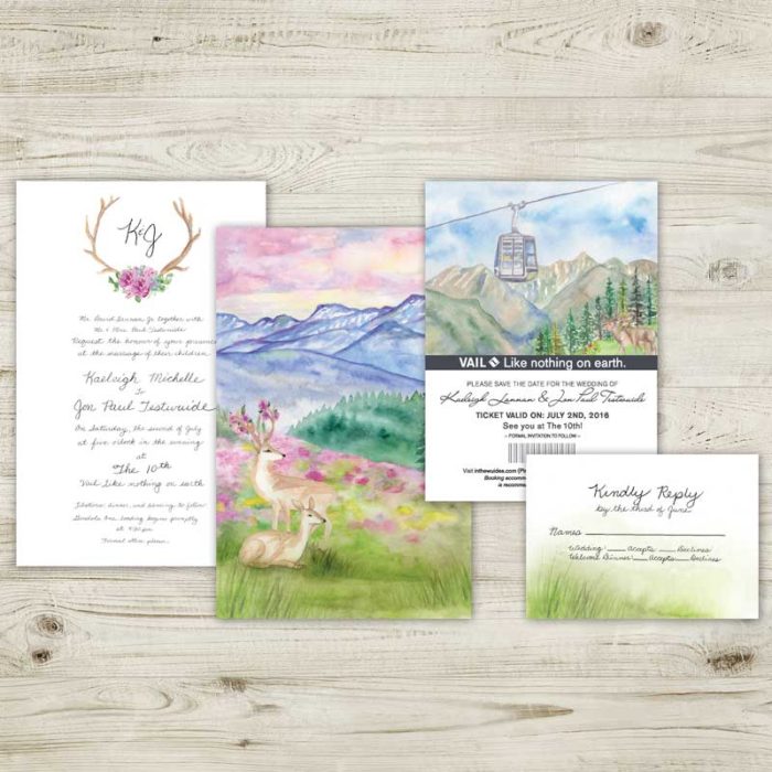 700x700 Hand Painted Weddings Watercolor Wedding Invitations