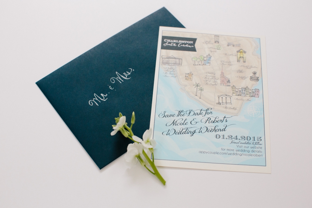 1024x683 Watercolor Wedding Map Save The Date Charleston Sc Dodeline