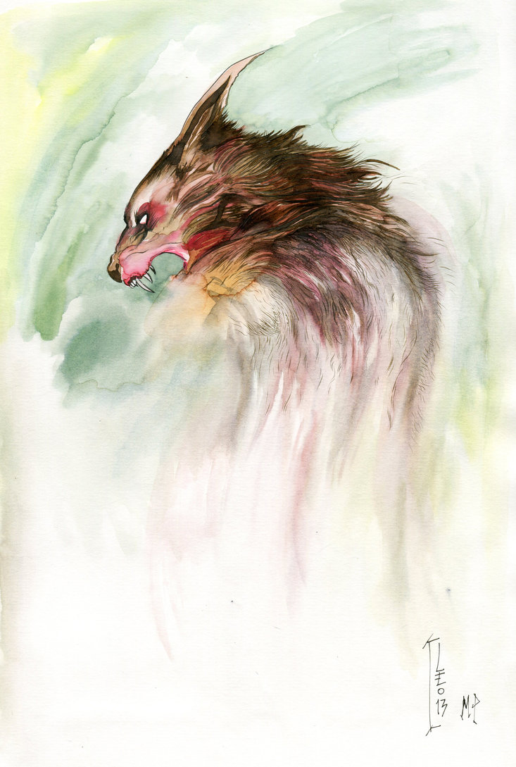 733x1089 Werewolf Watercolor By Marcopagnotta