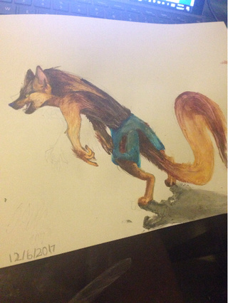 320x426 Werewolf Watercolor