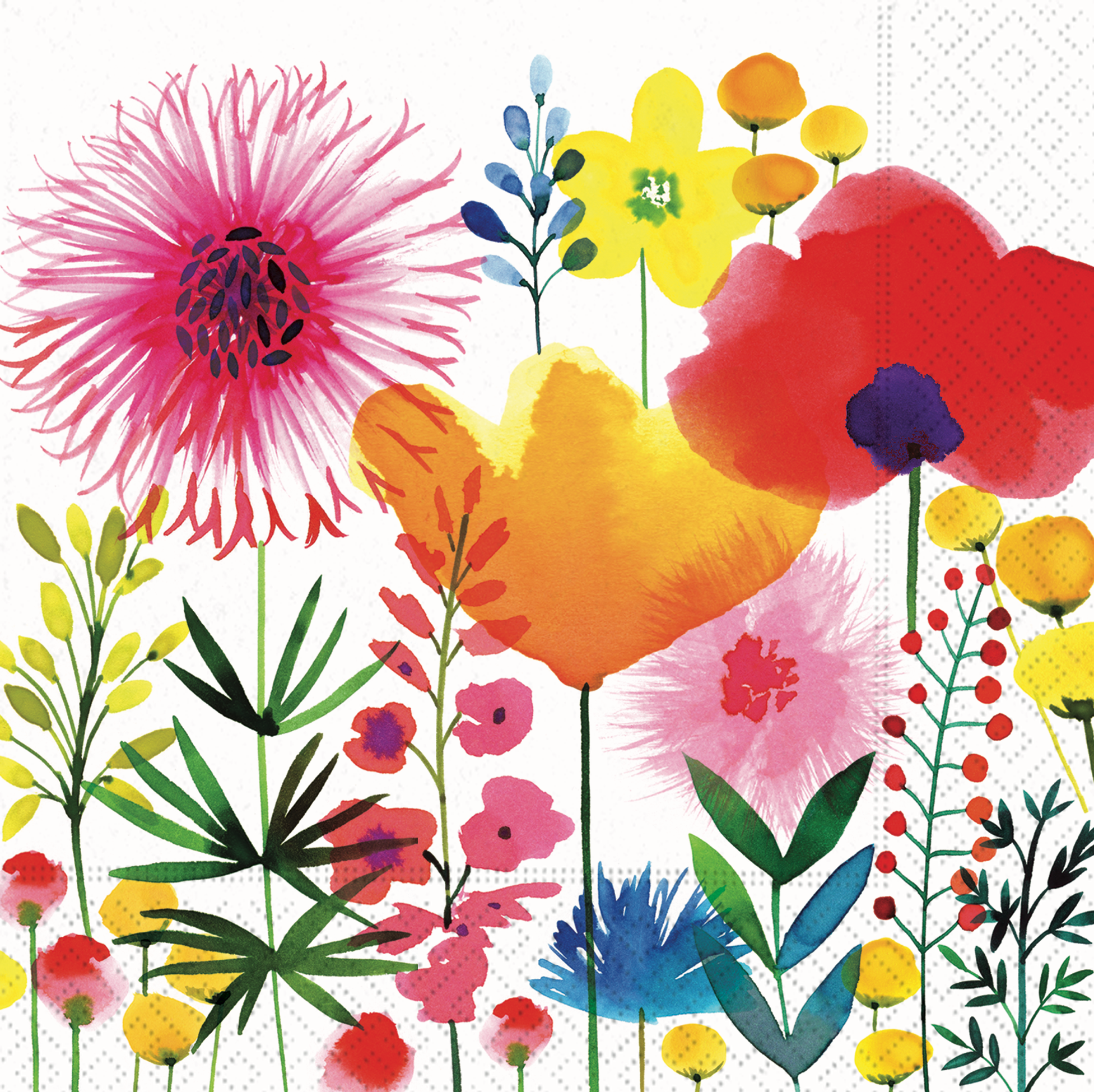 1953x1949 Watercolor Wildflower Napkins