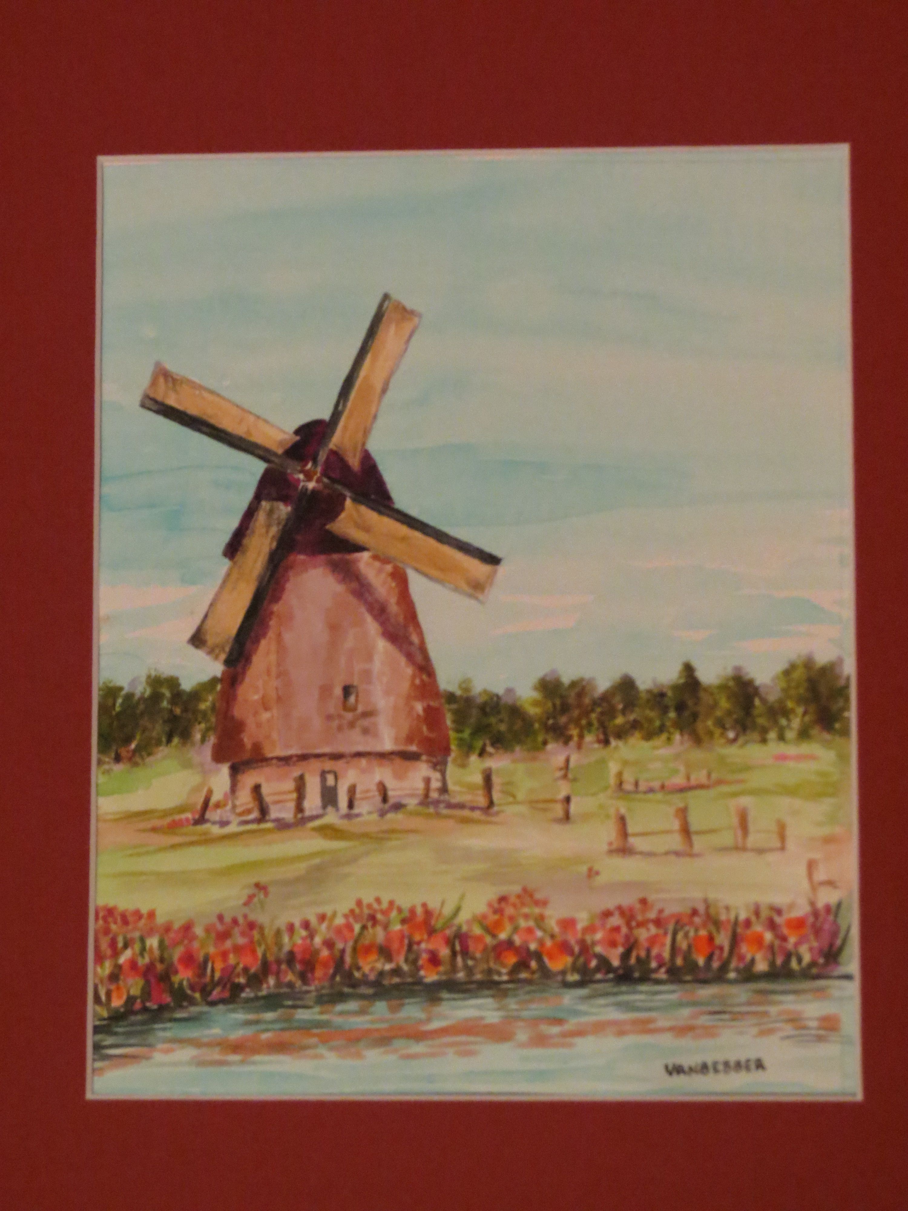 3000x4000 Watercolor Windmill My Paintings Windmill