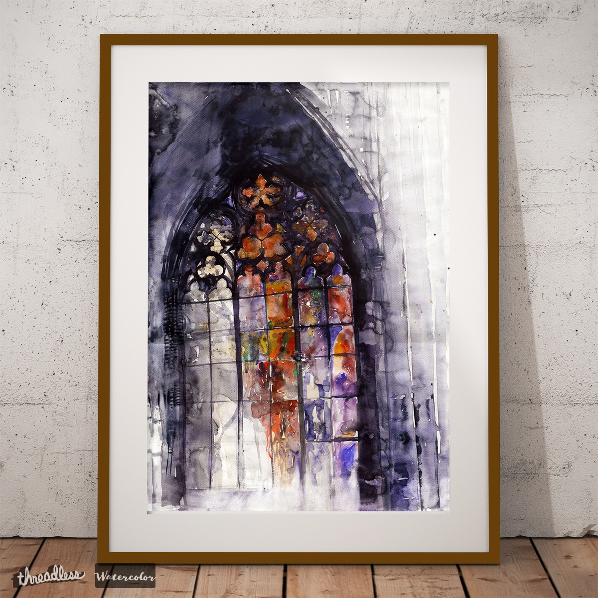 1200x1200 Score Watercolor Stained Glass Window By Majawronska On Threadless