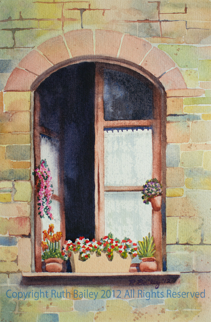 720x1099 Window In Assisi Ruth Bailey, Artist