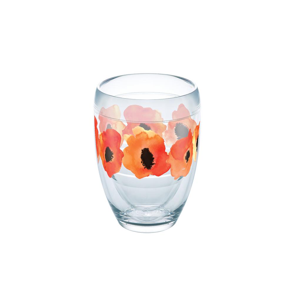 1000x1000 Tervis Watercolor Poppy 9 Oz. Double Walled Tritan Stemless Wine