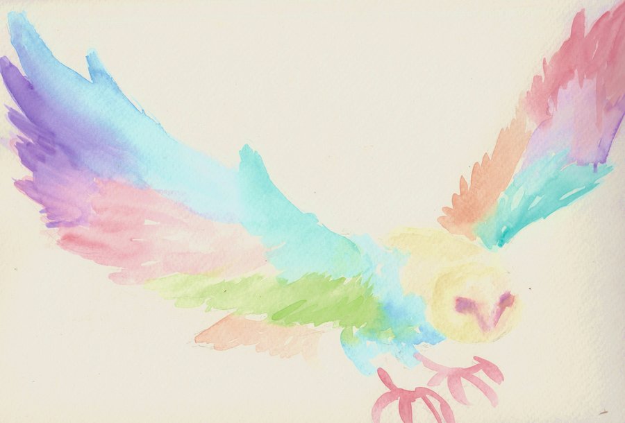 900x610 On Watercolor Wings By Countingchocobos