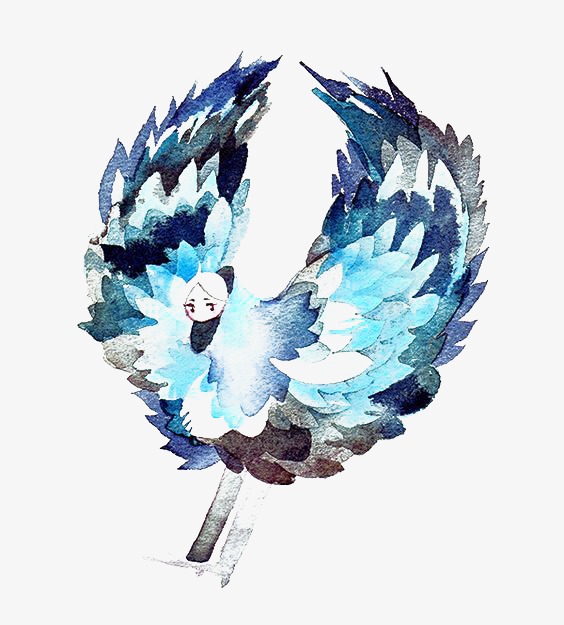 564x625 Wing, Creative Wings, Watercolor Wings, Blue Wings Png Image And
