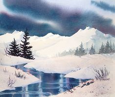 235x199 148 Best Watercolor Winter Images In 2018 Drawings