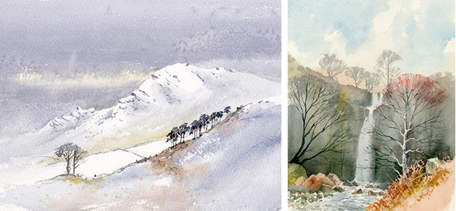 653x303 Winter Landscapes In Watercolour