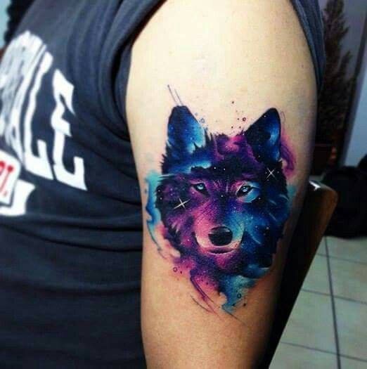 522x525 Pin By Colby Fletcher On Tattoos Watercolor Wolf