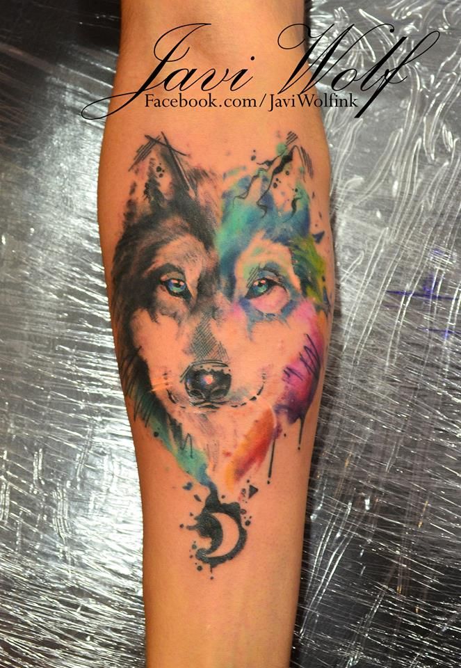 663x960 Pin By Kezia Jones On Tats Wolf Tattoos, Watercolor