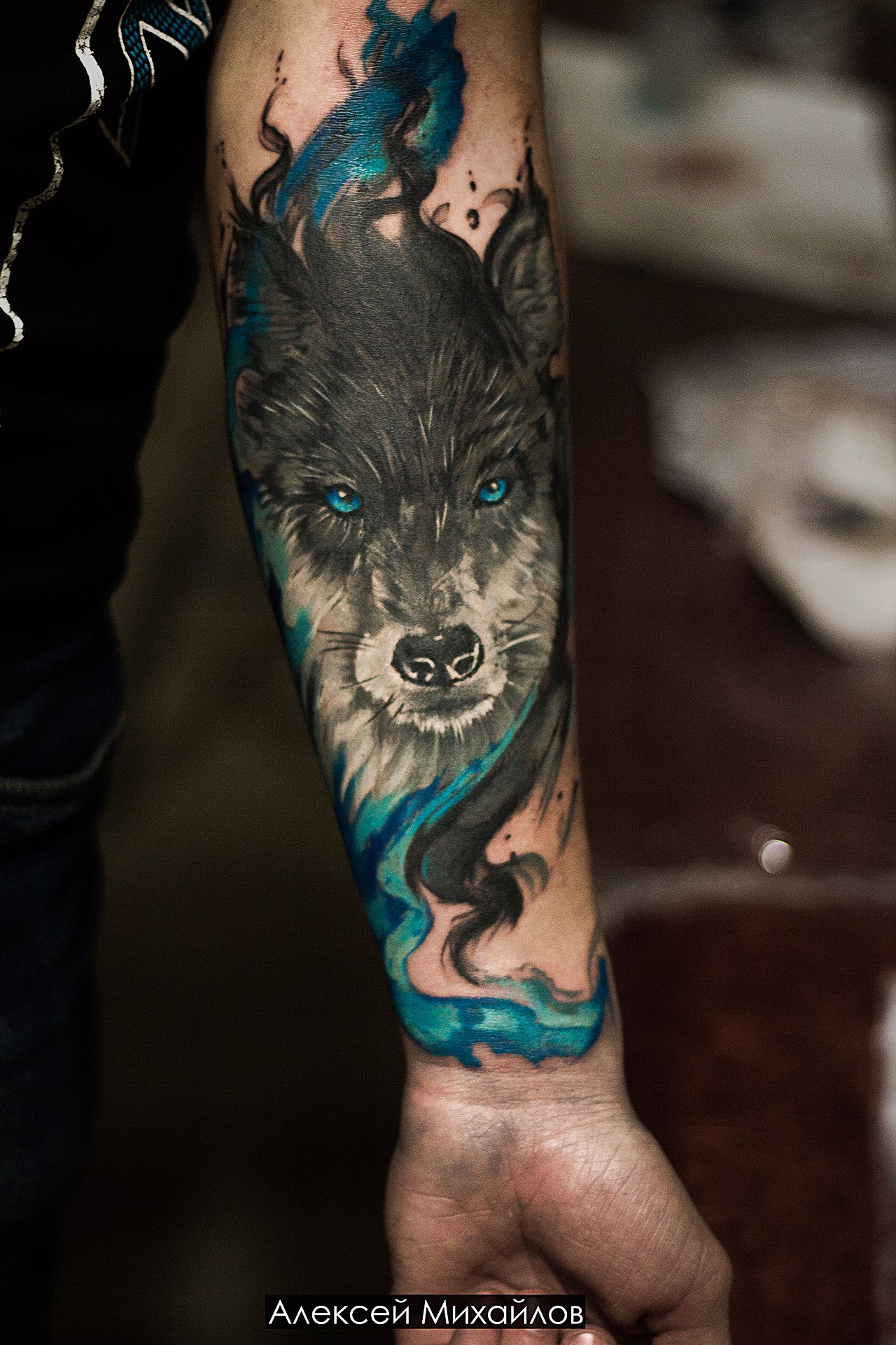 1280x1920 Tattoo Realism And Watercolor Wolf Tattoo