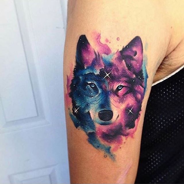 640x640 Gorgeous Watercolor Wolf Tattoo Venice Tattoo Art Designs