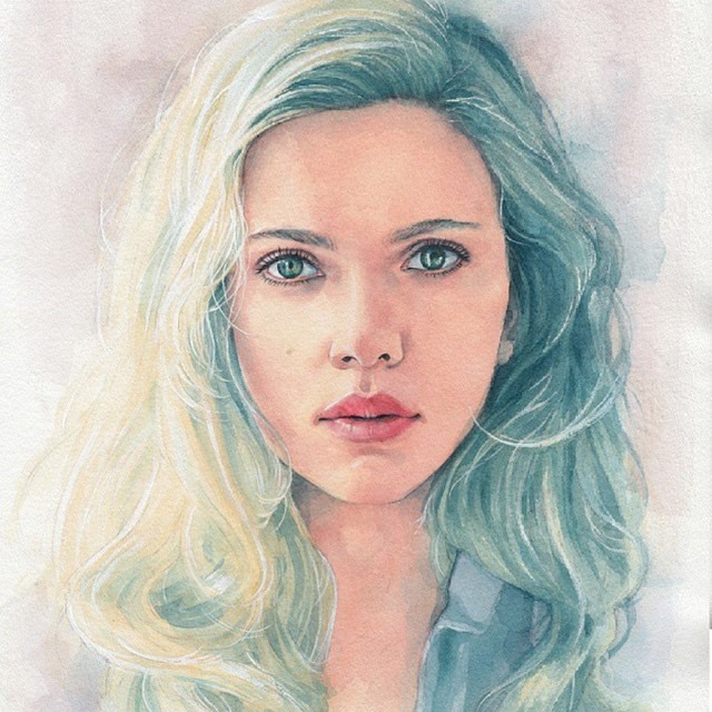 640x640 Woman Watercolor Painting By Hectortrunnec