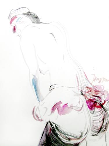 375x504 Original Documentary Body Watercolor Paintings For Sale Saatchi Art