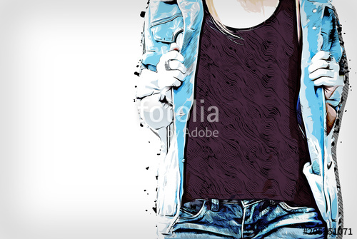 500x335 Abstract Beautiful Body Woman On Watercolor Painting Background