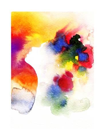 366x488 Abstract Watercolor .woman Face Art By Anna Ismagilova