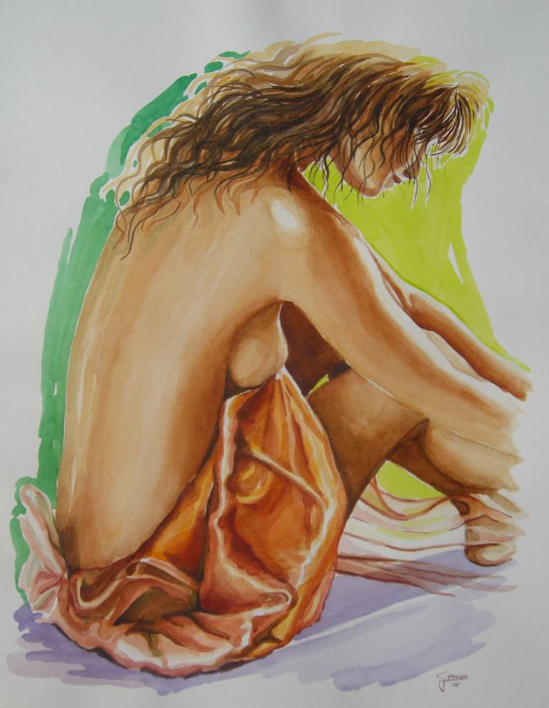 770x993 Female Figure Painting By Gina Pardo Saatchi Art