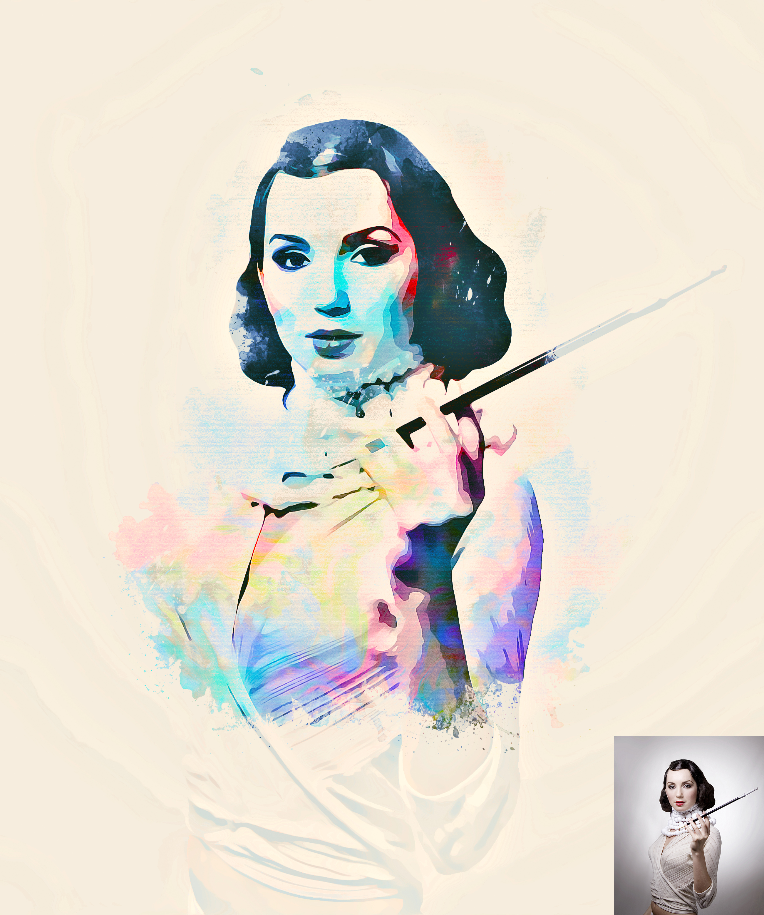 2600x3113 Watercolor Cartoon Painting Action By Kitket Graphicriver