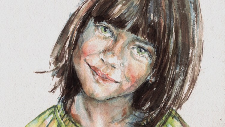 750x422 Watercolor Realistic Portrait Painting Step By Step Workshop Udemy