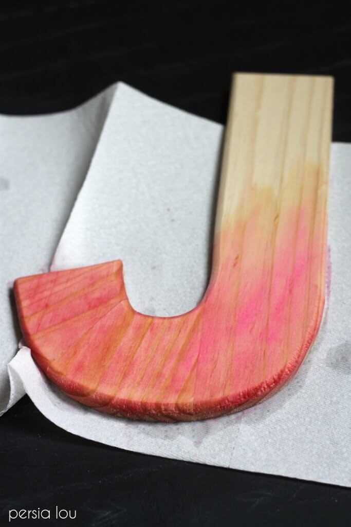 683x1024 Diy Watercolor Wood Letters Tutorial