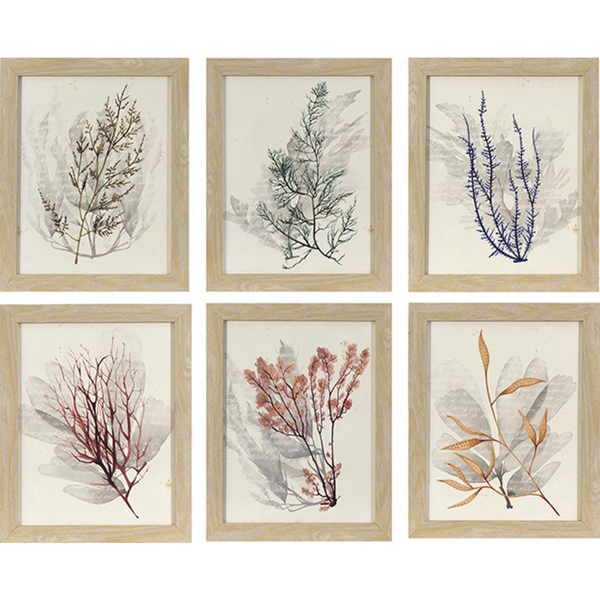 600x600 Shop Sea Of 6 Watercolor Sea Grass In Natural Oak Woodgrain Finish