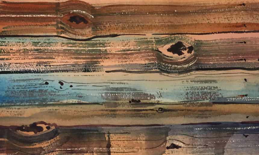 860x517 Creating Wood Texture In Watercolor Painting