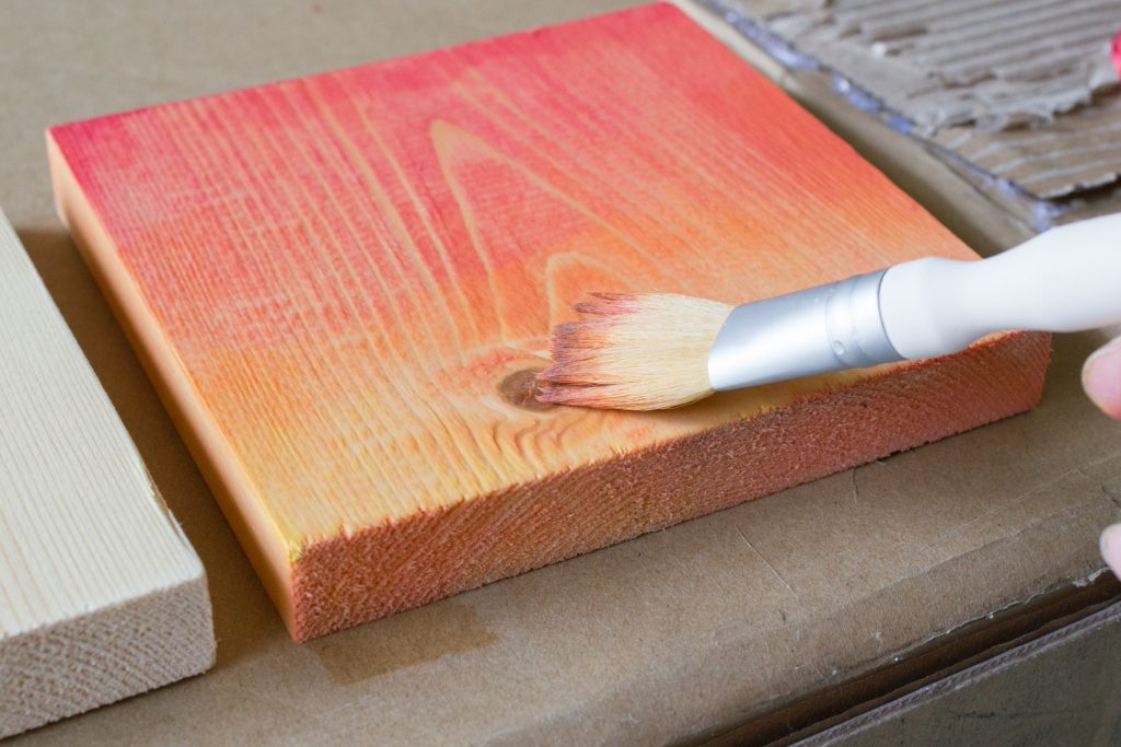 1024x683 Diy Tropical Watercolor Art On Wood