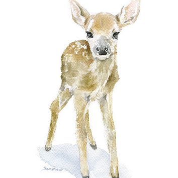 354x354 Cherry Blossoms Watercolor Painting