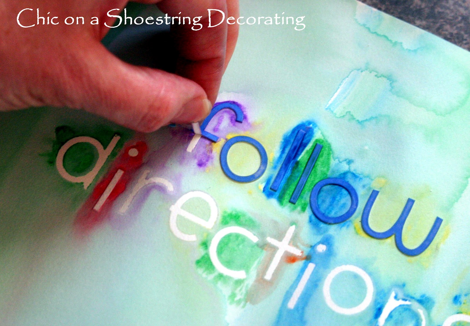 1600x1112 Chic On A Shoestring Decorating Watercolor Word Art For Kids