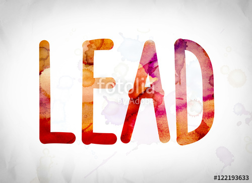 500x364 Lead Concept Watercolor Word Art Stock Photo And Royalty Free
