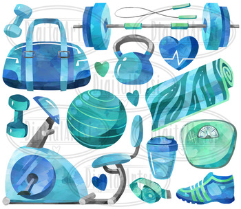 350x304 Watercolor Workout Supplies By Digitalartsi Teachers Pay Teachers