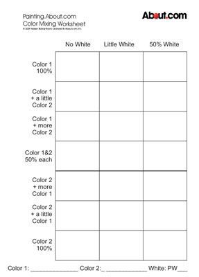 287x400 Art Worksheets Worksheets, Watercolor And Art Handouts