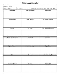 231x300 Art Worksheets Art Color Mixing, Paintings And