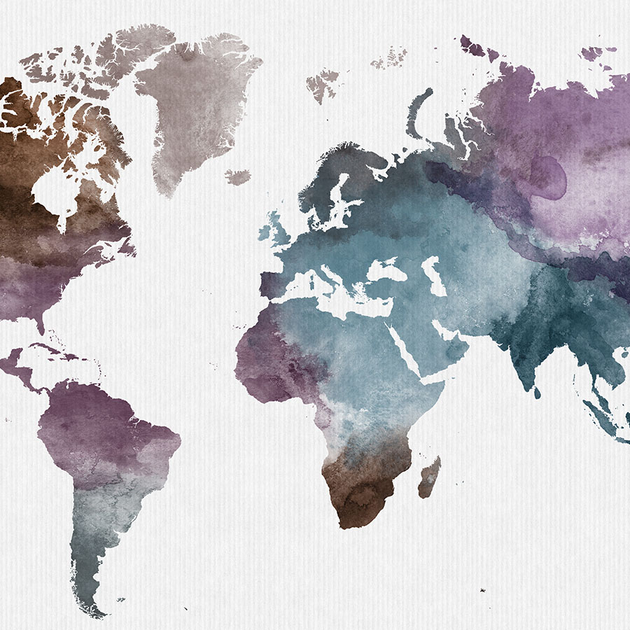 900x900 Watercolor World Map Poster Artprintsvicky