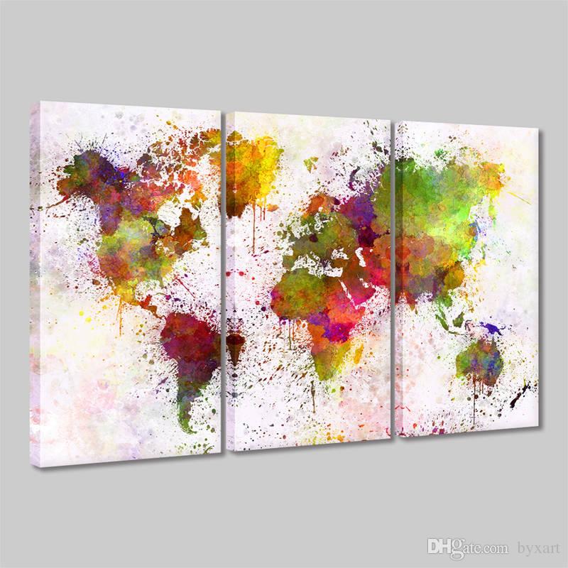 Watercolor World Map