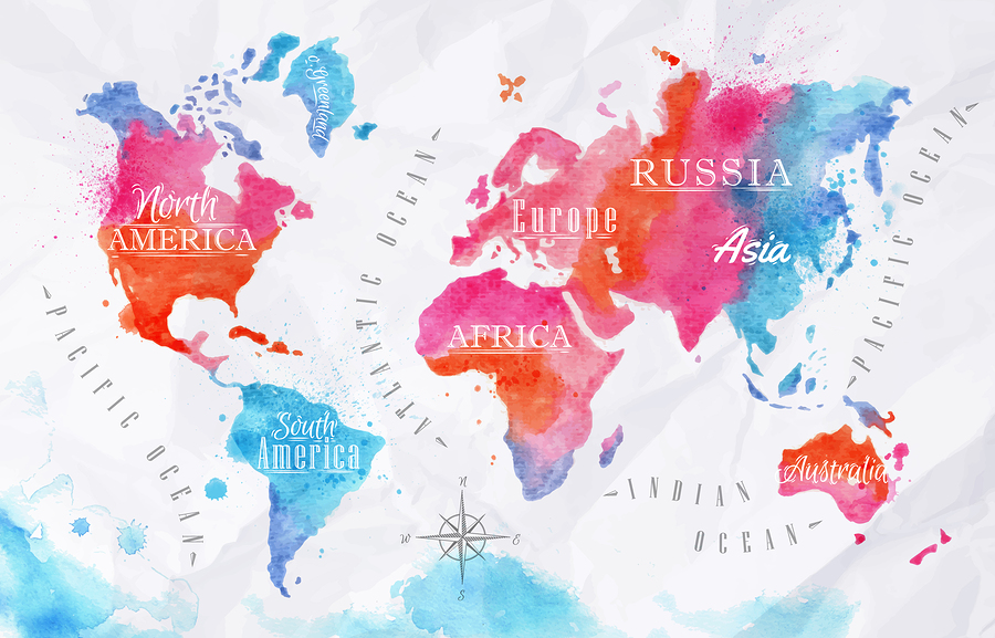 900x577 World Map Posters Kinds, Styles And Interesting Designs