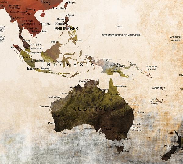 600x538 World Map Poster Watercolor World Map Art Push Pin Map Of The