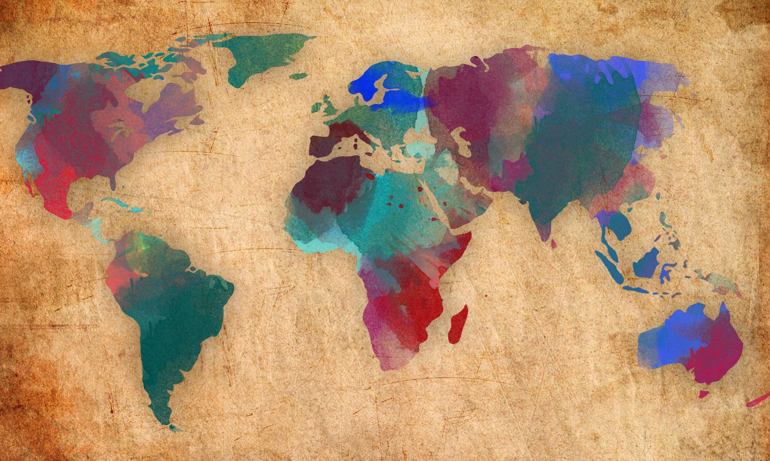 2499x1499 Wallpaper Of World Map Images)