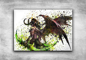 300x210 World Of Warcraft Print Poster Watercolor Wall Art Game Wow Poster