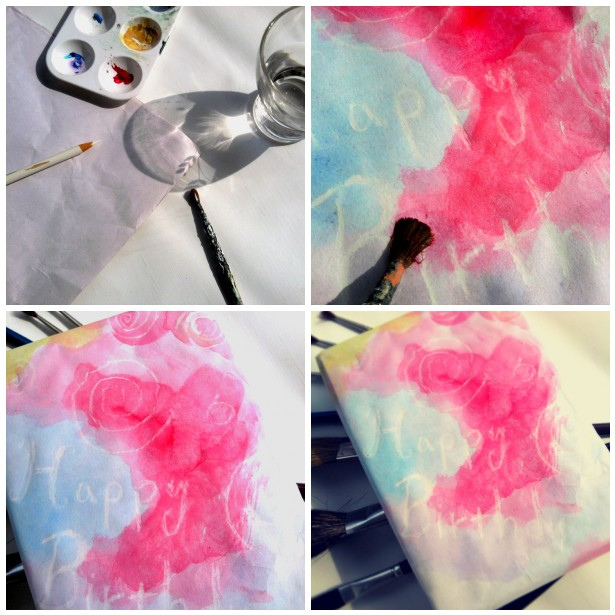 615x615 Watercolor Wrapping Paper