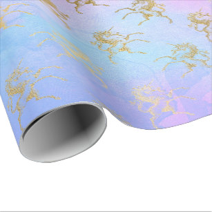 307x307 Blue Watercolor Wrapping Paper Zazzle