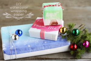 300x200 Diy Watercolor Wrapping Paper