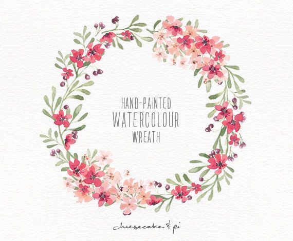 570x470 Pin By Chitra Nair On Watercolour Clip Art, Wreaths