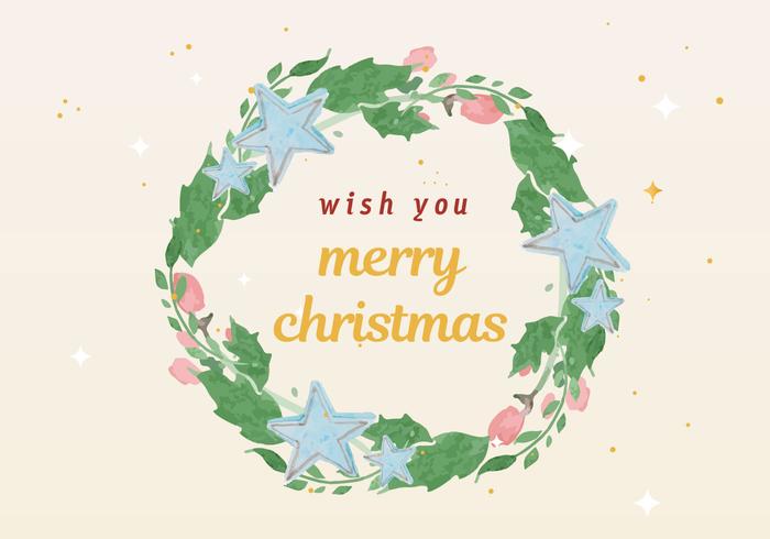 700x490 Watercolor Wreath Free Vector Art