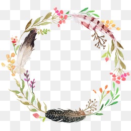 260x260 Watercolor Wreath Png Images Vectors And Psd Files Free