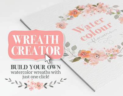 404x316 Watercolour Wreath Creator On Behance